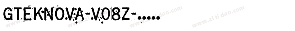 GtekNova-v08Z字体转换