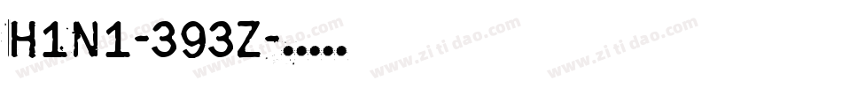 H1n1-393Z字体转换