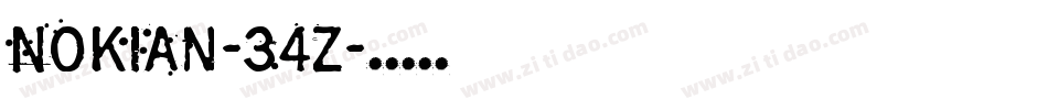 Nokian-34z字体转换