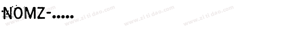 Nomz字体转换