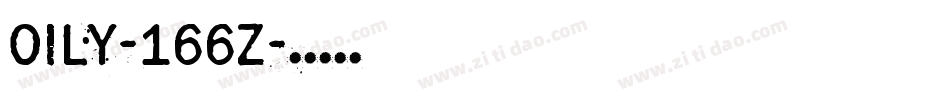 Oily-166Z字体转换