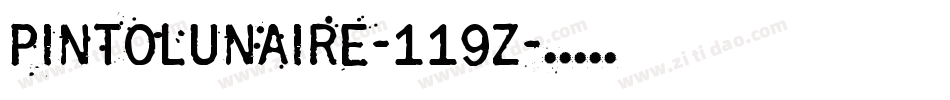 PintoLunaire-119Z字体转换