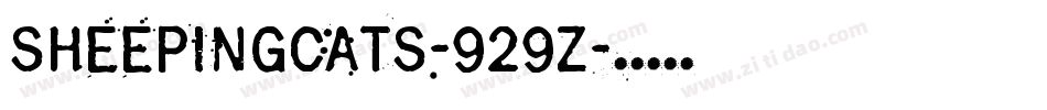 SheepingCats-929Z字体转换