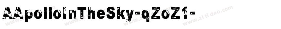 AApolloInTheSky-qZoZ1字体转换