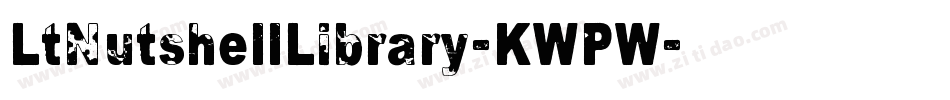 LtNutshellLibrary-KWPW字体转换