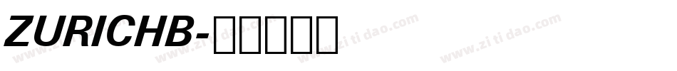 ZURICHB字体转换