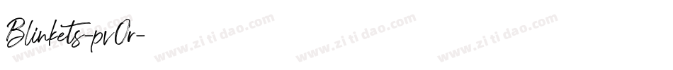 Blinkets-pvOr字体转换