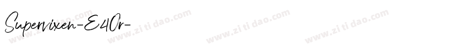Supervixen-E4Or字体转换