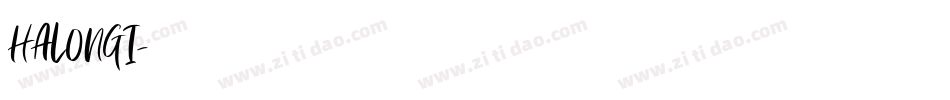 HALONGI字体转换