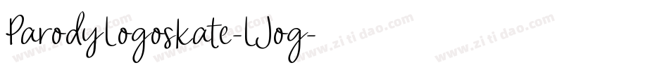 ParodyLogoskate-LJog字体转换