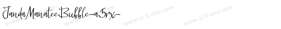 JandaManateeBubble-a5rx字体转换