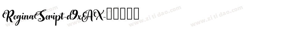 ReginaScript-d9xAX字体转换
