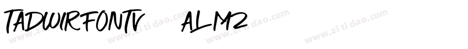 TadwirFontv01-ALmz7字体转换