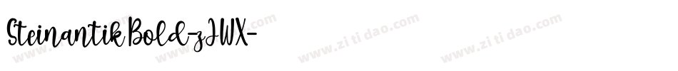 SteinantikBold-zJWX字体转换