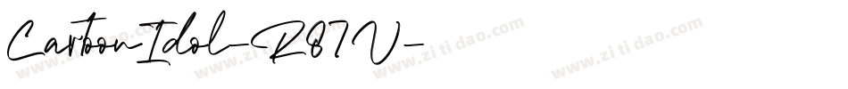 CartoonIdol-R87V字体转换