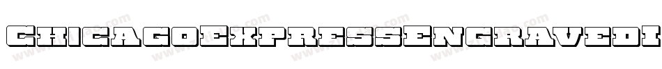 ChicagoExpressEngravedItal-W39v字体转换