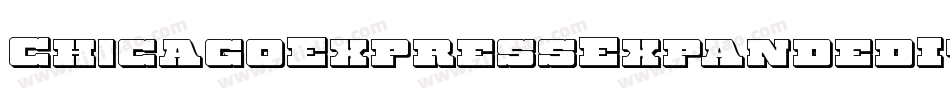 ChicagoExpressExpandedItal-EvBl字体转换