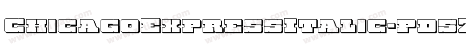 ChicagoExpressItalic-pd5Z字体转换
