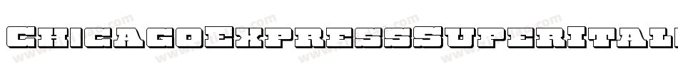ChicagoExpressSuperItalic-zapl字体转换