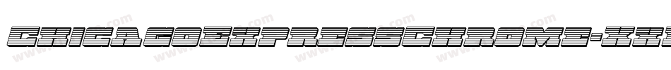 ChicagoExpressChrome-XxRK字体转换