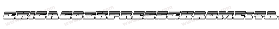 ChicagoExpressChromeItalic-gYX6字体转换