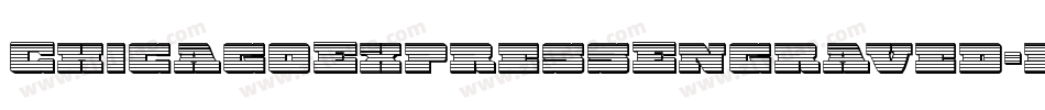 ChicagoExpressEngraved-eBPB字体转换