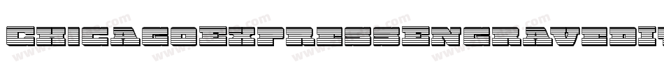ChicagoExpressEngravedItal-W39v字体转换