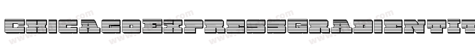 ChicagoExpressGradientItal-ZD5K字体转换