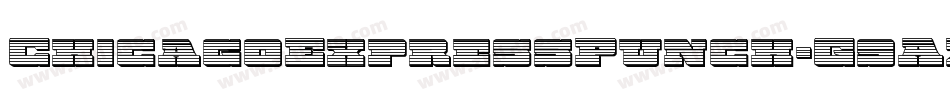 ChicagoExpressPunch-G9AZ字体转换