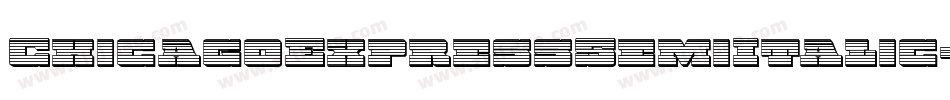 ChicagoExpressSemiItalic-03qX字体转换