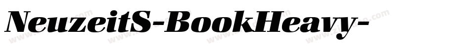 NeuzeitS-BookHeavy字体转换