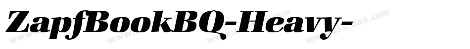 ZapfBookBQ-Heavy字体转换