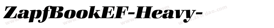ZapfBookEF-Heavy字体转换