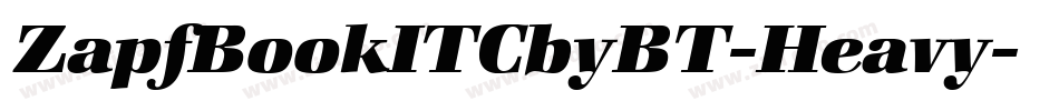 ZapfBookITCbyBT-Heavy字体转换