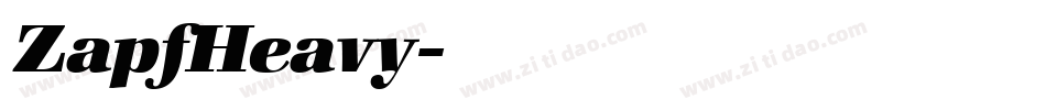 ZapfHeavy字体转换