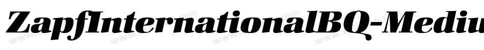 ZapfInternationalBQ-MediumItalic字体转换