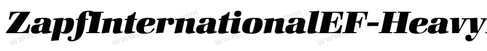 ZapfInternationalEF-HeavyIta字体转换