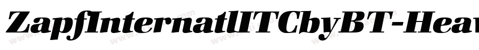 ZapfInternatlITCbyBT-HeavyItal字体转换