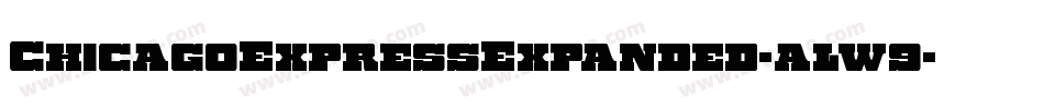ChicagoExpressExpanded-alw9字体转换