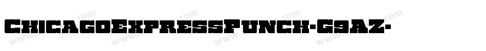 ChicagoExpressPunch-G9AZ字体转换