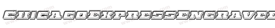 ChicagoExpressEngravedItal-W39v字体转换