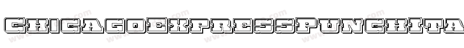 ChicagoExpressPunchItalic-jKJ7字体转换