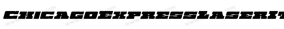 ChicagoExpressLaserItalic-ArAm字体转换