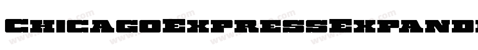 ChicagoExpressExpandedItal-EvBl字体转换