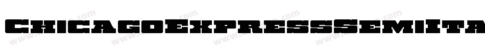 ChicagoExpressSemiItalic-03qX字体转换