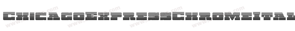 ChicagoExpressChromeItalic-gYX6字体转换