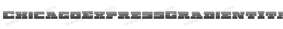 ChicagoExpressGradientItal-ZD5K字体转换