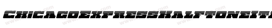 ChicagoExpressHalftoneItal-xepR字体转换