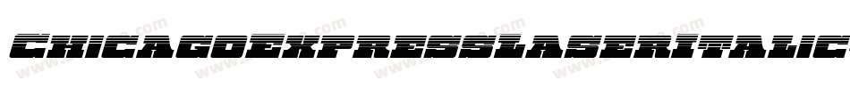 ChicagoExpressLaserItalic-ArAm字体转换