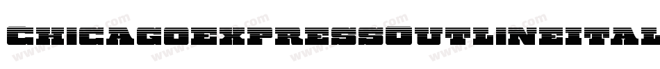 ChicagoExpressOutlineItalic-JPAn字体转换